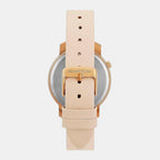 Iconic Women Quartz Pink Dial Analog Leather Watch UWUCL0707