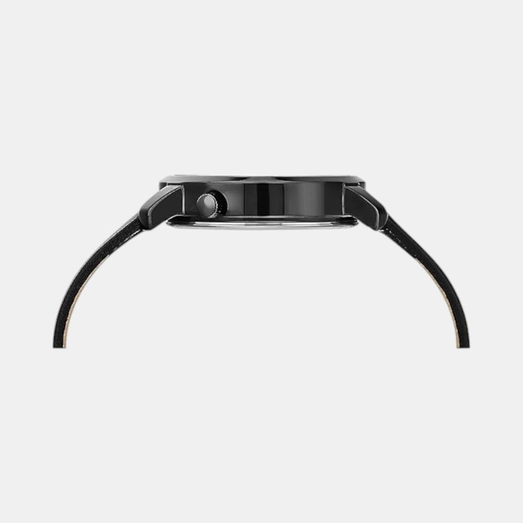 Iconic Women Quartz Black & Green Dial Analog Leather Watch UWUCL0708