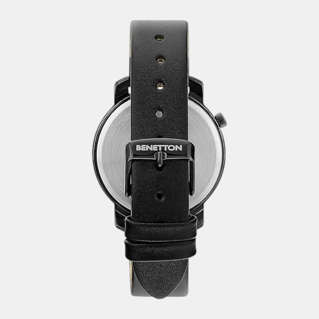 Iconic Women Quartz Black & Green Dial Analog Leather Watch UWUCL0708