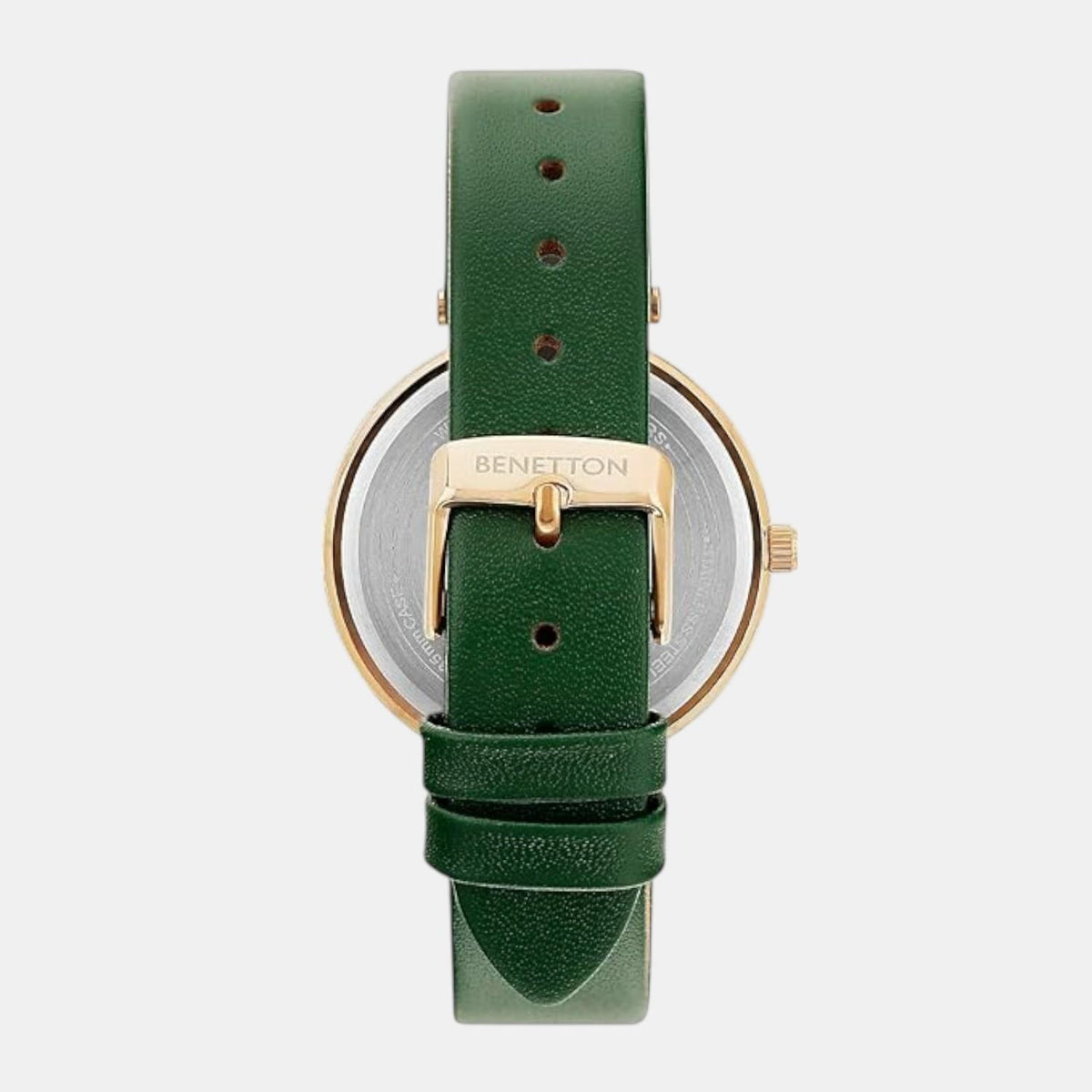 Signature Women Quartz Green Dial Multi-Function Leather Watch UWUCL1004