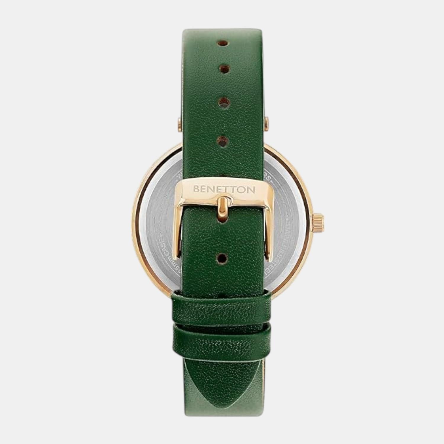Signature Women Quartz Green Dial Multi-Function Leather Watch UWUCL1004