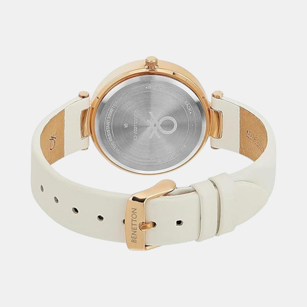 Signature Women Quartz Pink Dial Multi-Function Leather Watch UWUCL1007