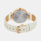 Signature Women Quartz Pink Dial Multi-Function Leather Watch UWUCL1007