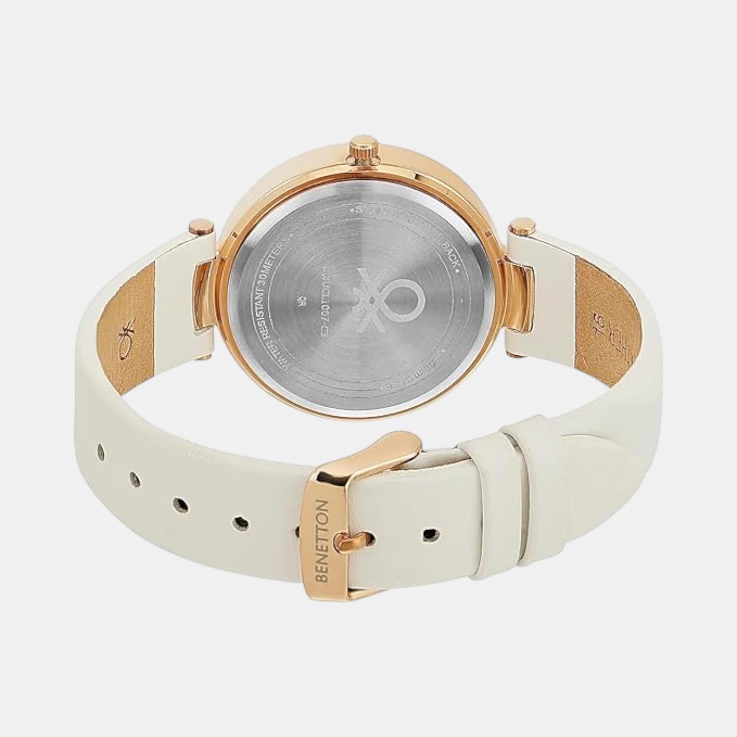 Signature Women Quartz Pink Dial Multi-Function Leather Watch UWUCL1007