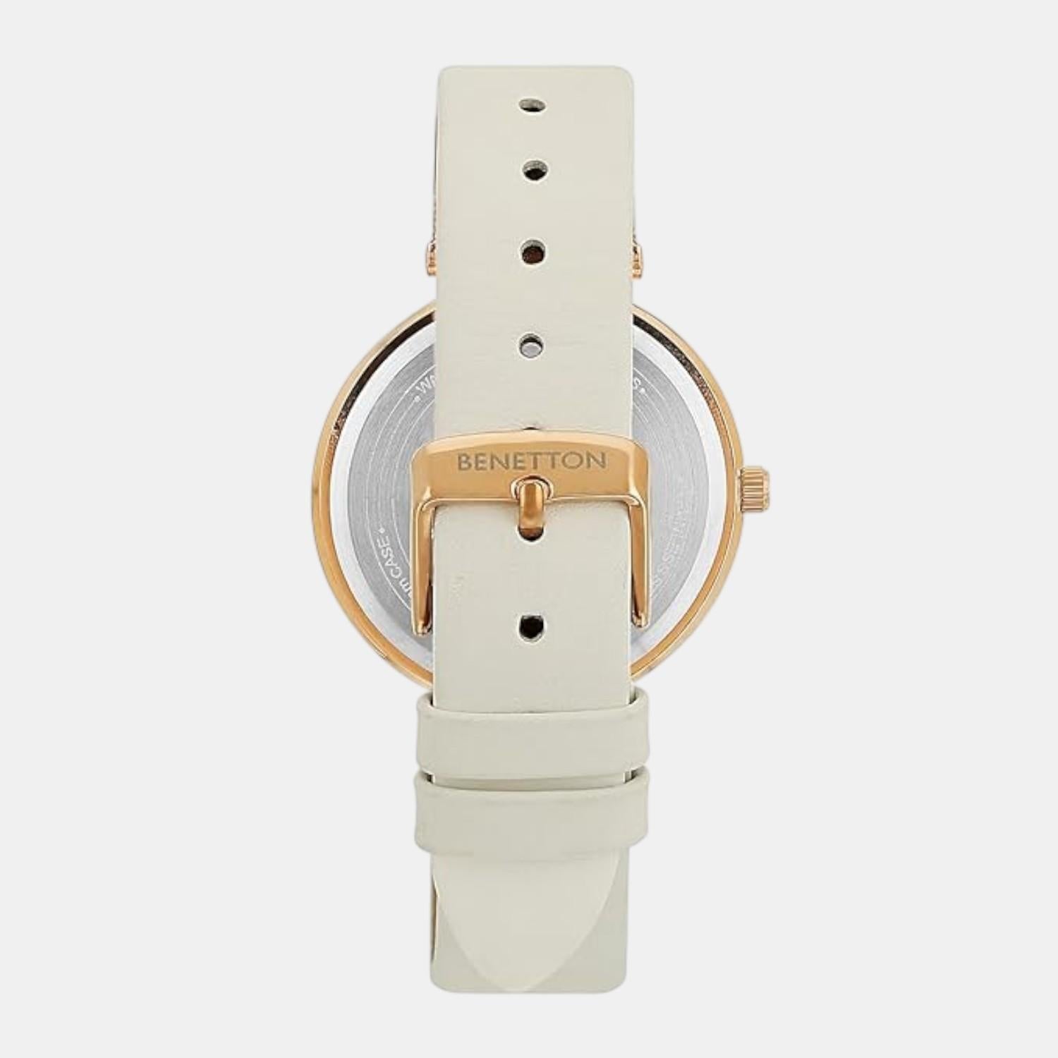 Signature Women Quartz Pink Dial Multi-Function Leather Watch UWUCL1007