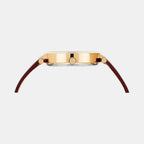 Signature Women Quartz Rose Gold Dial Multi-Function Leather Watch UWUCL1008