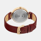 Signature Women Quartz Rose Gold Dial Multi-Function Leather Watch UWUCL1008