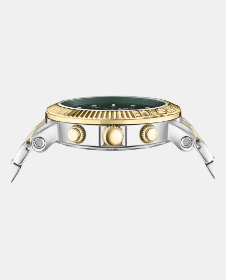 Versace Men Round Green watch