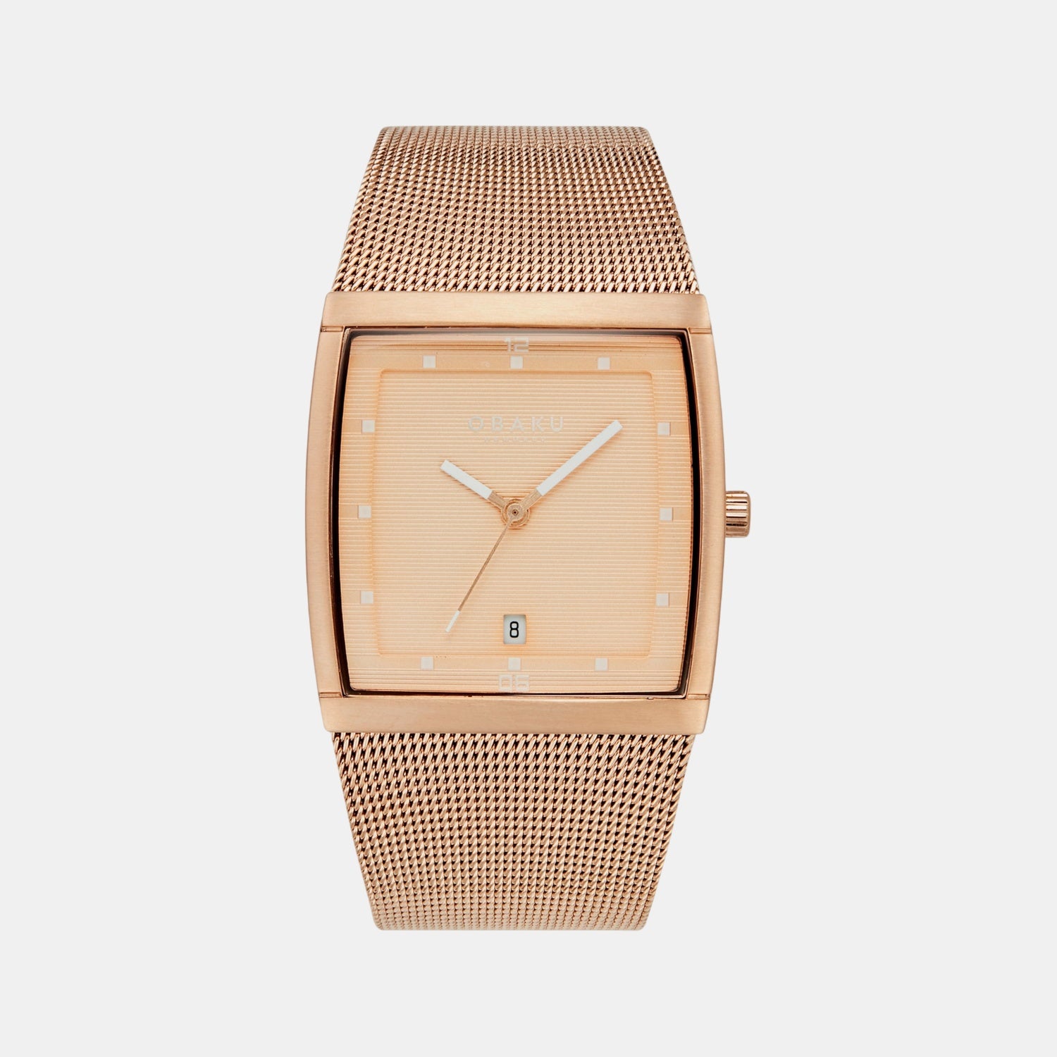 Lund Roses Men Quartz Rose Gold Dial Analog Stainless Steel Watch V102GDVVMV