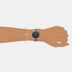 Liv-Granite Women Quartz Black Dial Analog Stainless Steel Watch V209LXVJMJ