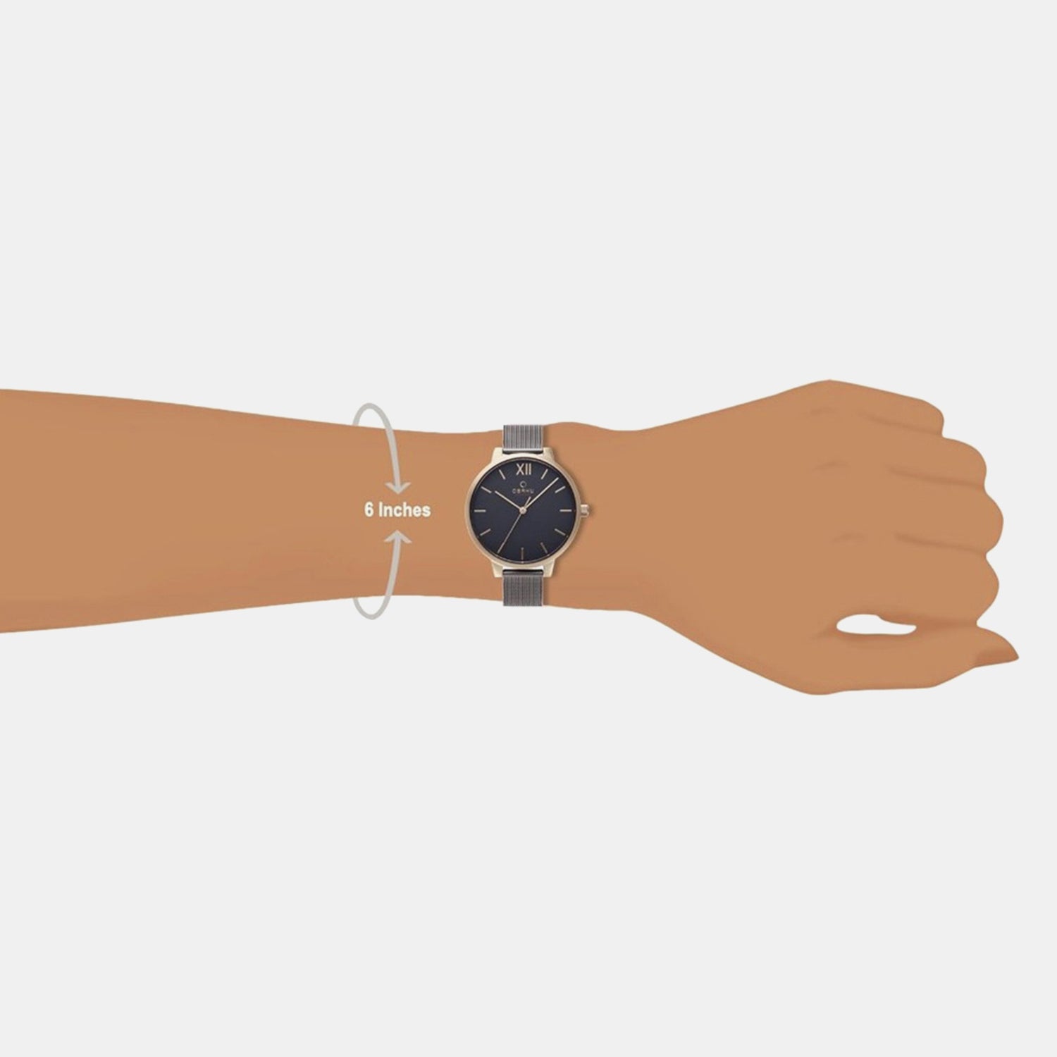 Liv-Granite Women Quartz Black Dial Analog Stainless Steel Watch V209LXVJMJ