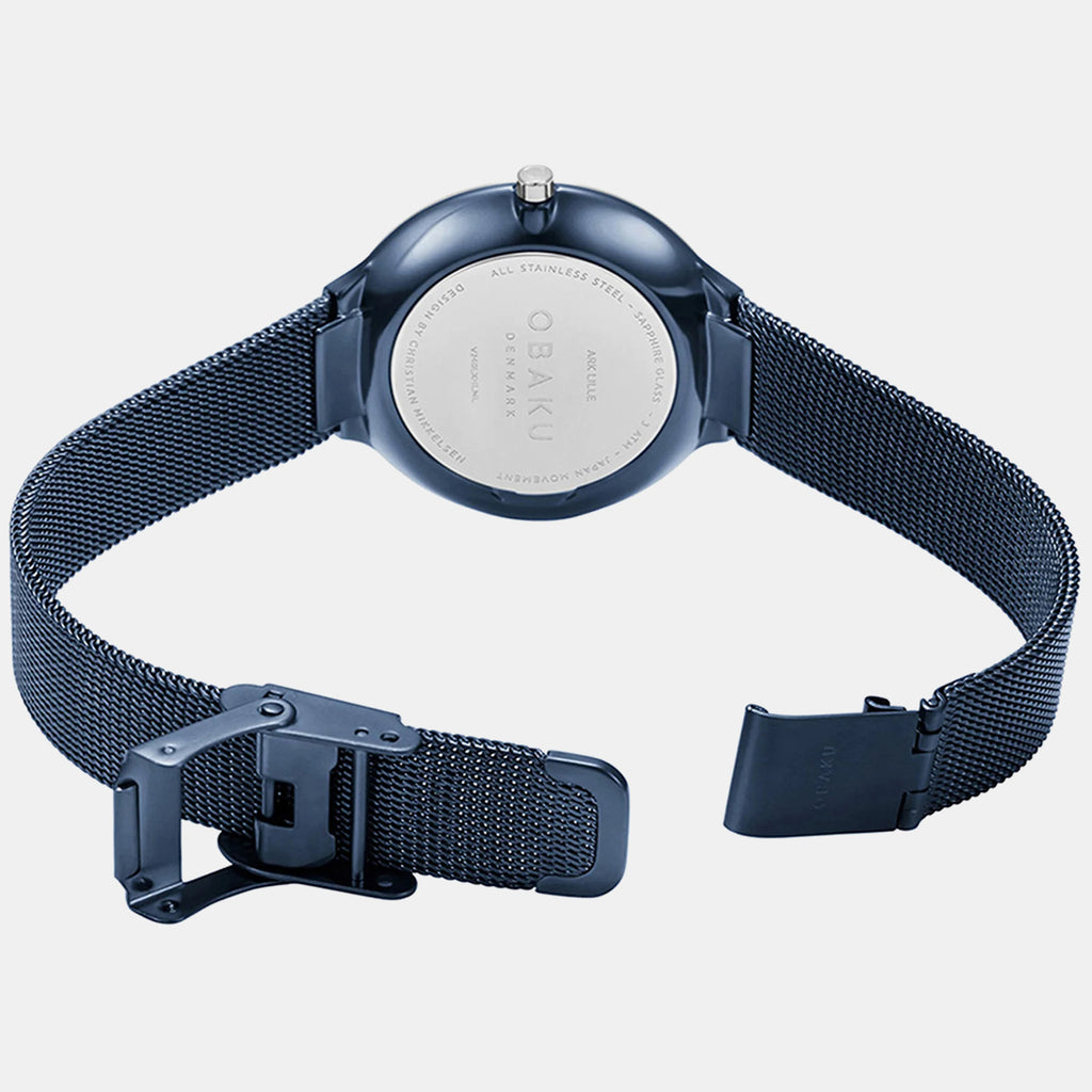 Viol-Arctic Women Quartz Blue Dial Analog Mesh Watch V211LXCLML