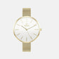 Female White Analog Stainless Steel Watch V211LXGIMG