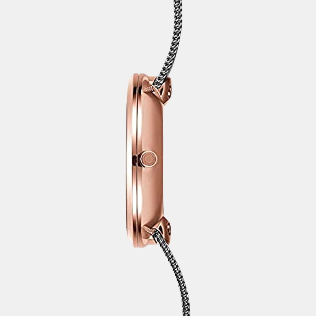 Hassel Natur Granite Women Quartz Black Dial Analog Stainless Steel Watch V219LXVKMJ