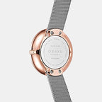 Hassel Natur Granite Women Quartz Black Dial Analog Stainless Steel Watch V219LXVKMJ