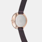 Merian-Walnut Women Quartz Black Dial Analog Stainless Steel Watch V226LXVNMN