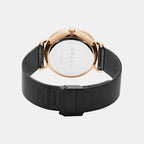 Ege Night Men Quartz Black Dial Analog Stainless Steel Watch V246GMVBMB