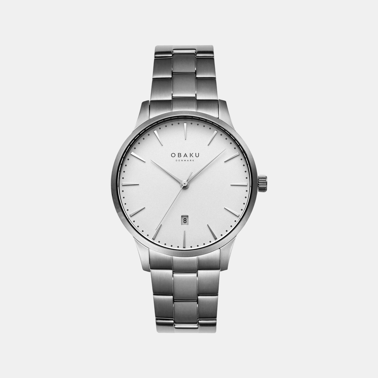 Lyng Stor Slate Men Quartz White Dial Analog Stainless Steel Watch V247XDUISU