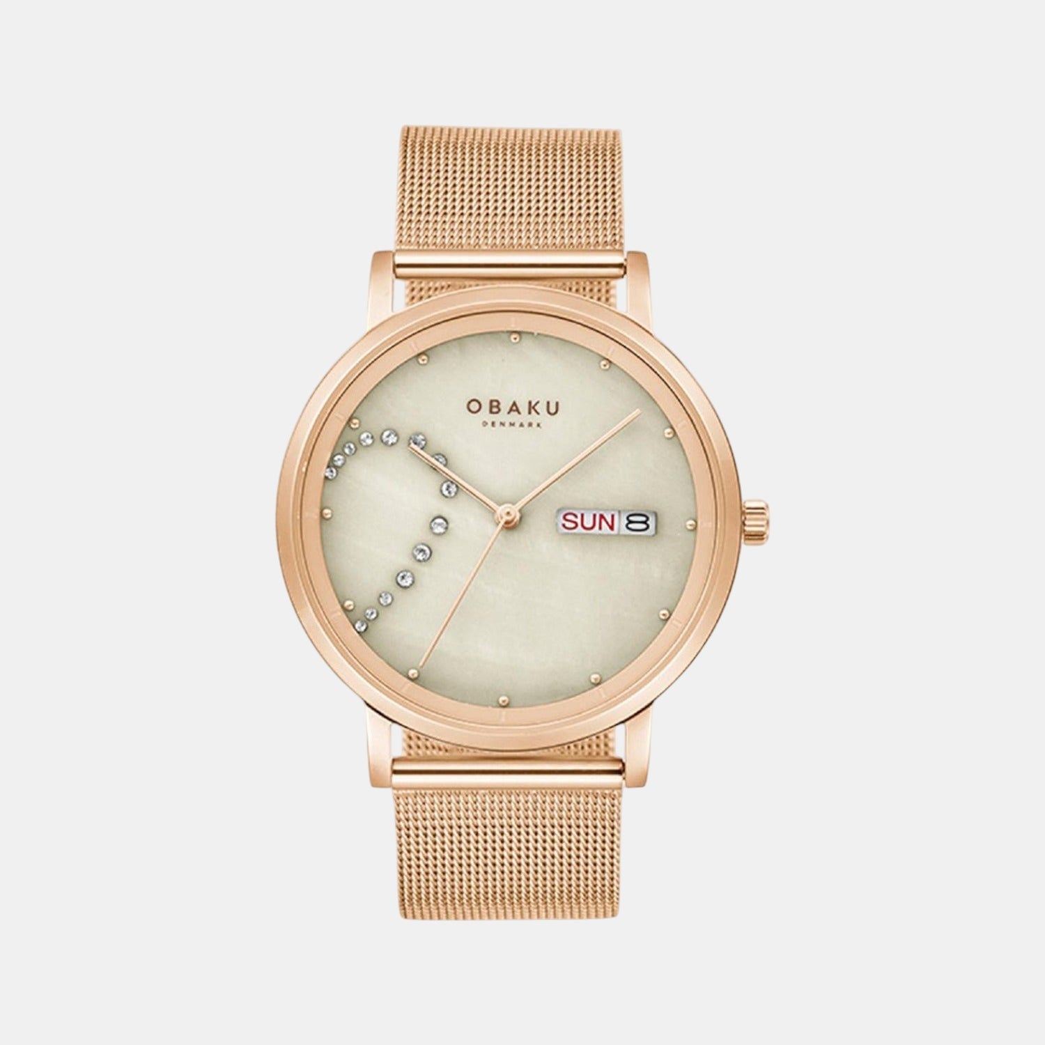 Draabe Blush Men Quartz Beige Dial Analog Stainless Steel Watch V248GHVJMV