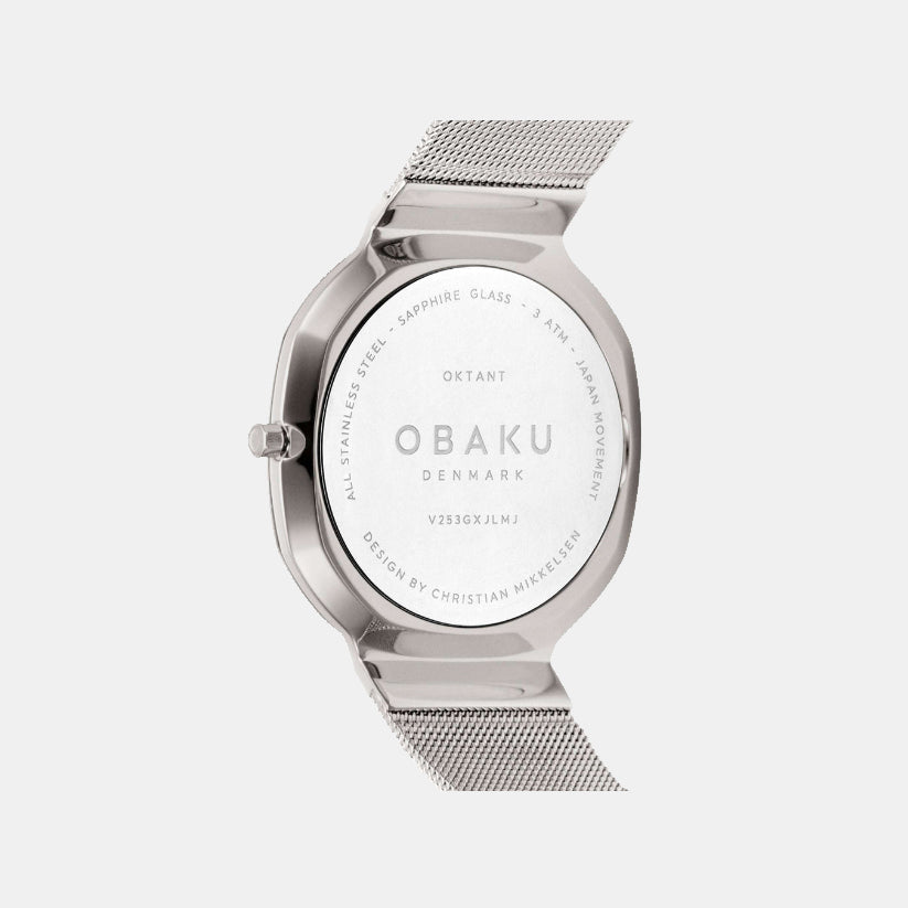 Obaku Stainless Steel Asymmetrical watch