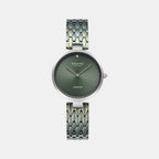 Diamant Forest Women Quartz Green Dial Analog Stainless Steel Watch V256LXCESE
