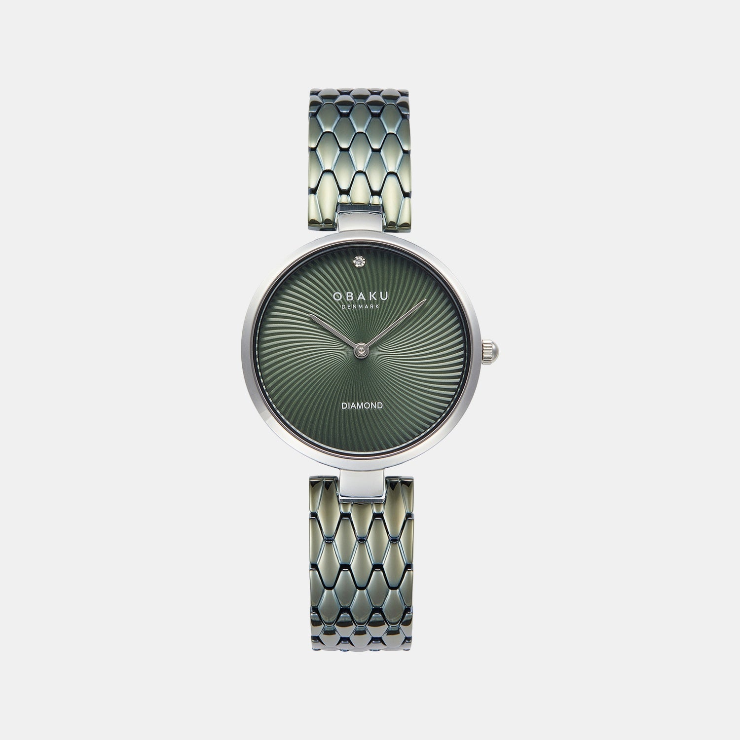 Diamant Forest Women Quartz Green Dial Analog Stainless Steel Watch V256LXCESE