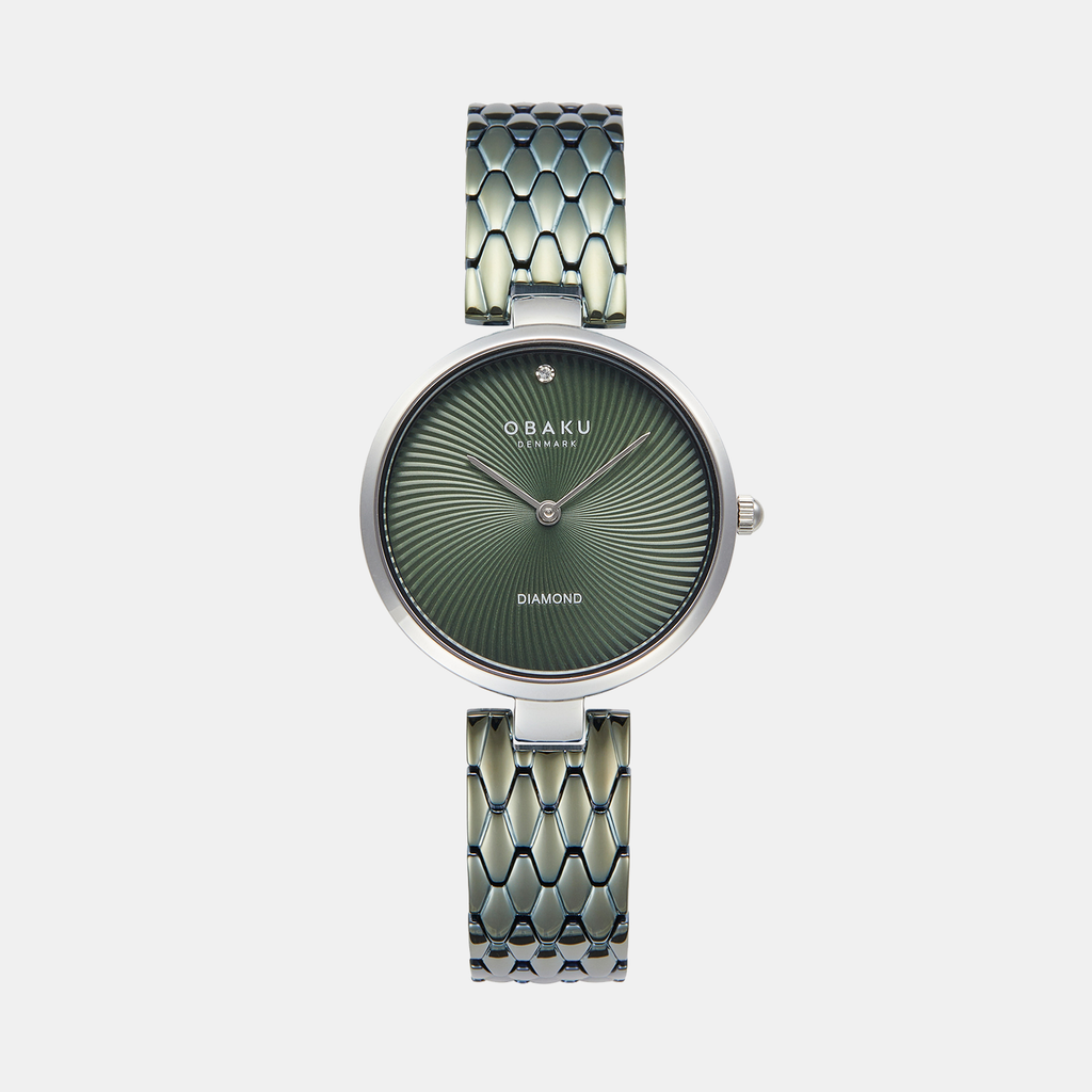 Obaku Round Green Analog watch