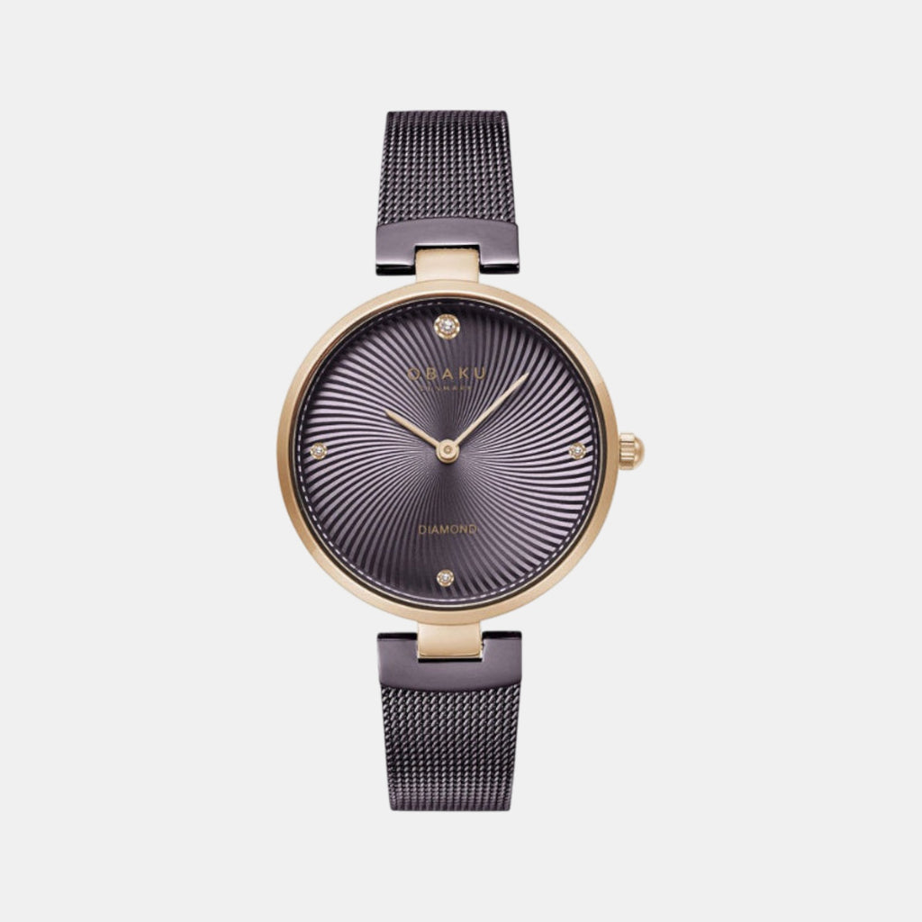 Diamant Women Quartz Brown Dial Analog Stainless Steel Watch V256LXVNMN-DD