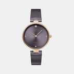 Diamant Women Quartz Brown Dial Analog Stainless Steel Watch V256LXVNMN-DD