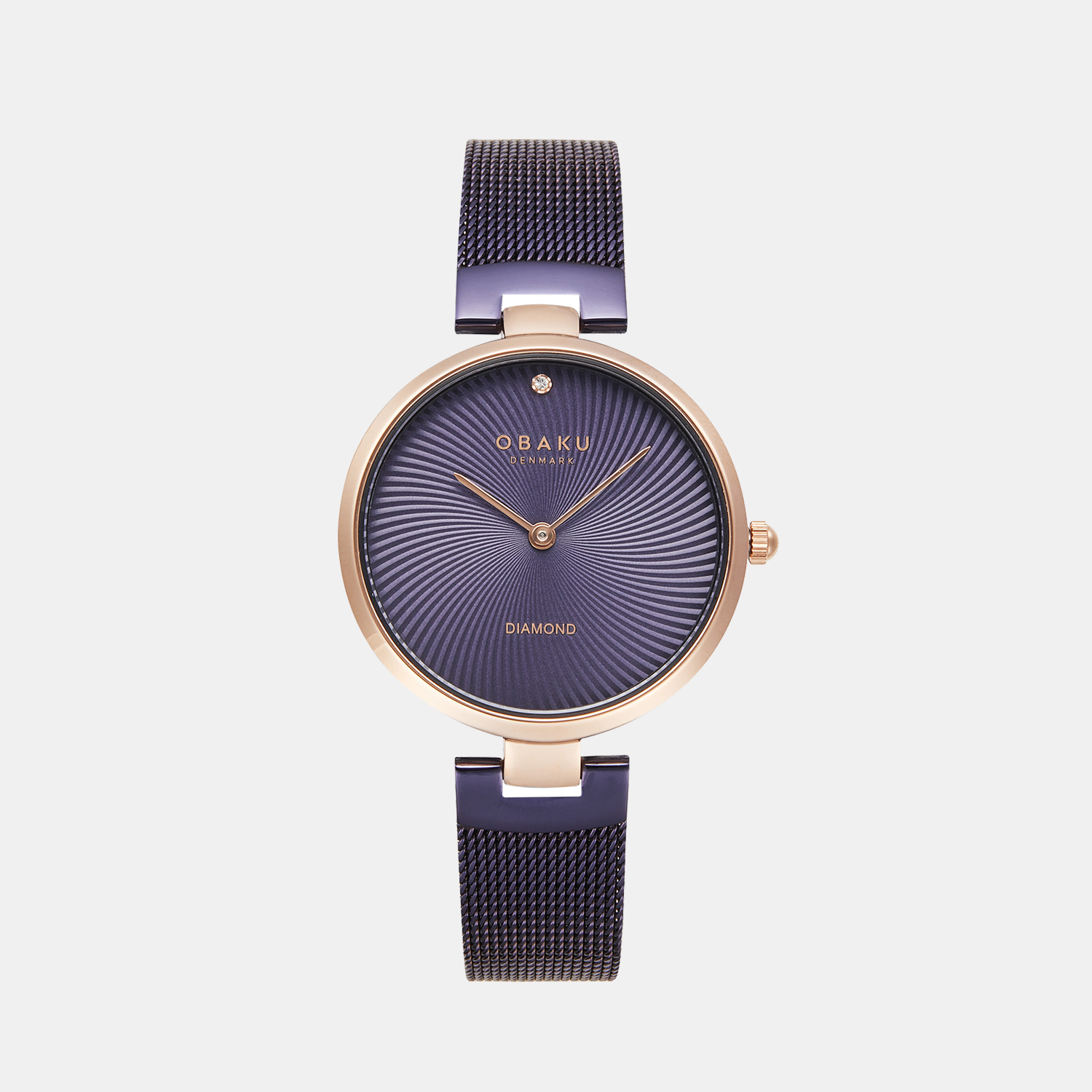 Obaku Round Purple Analog watch