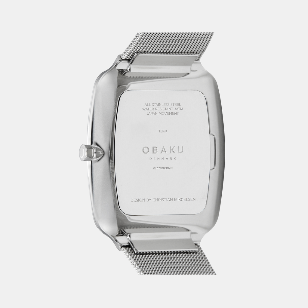 Obaku Stainless Steel Tonneau watch