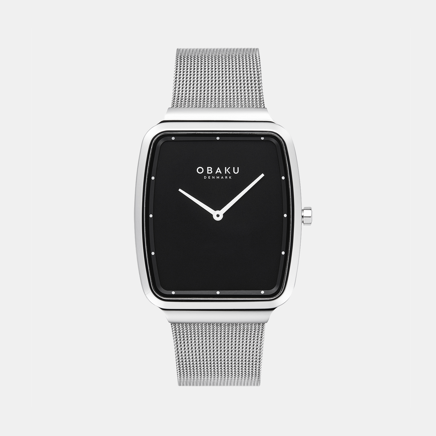 Obaku Tonneau Black Analog watch