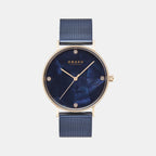 Mosaik Ocean Women Quartz Blue Dial Analog Stainless Steel Watch V268LXVLML