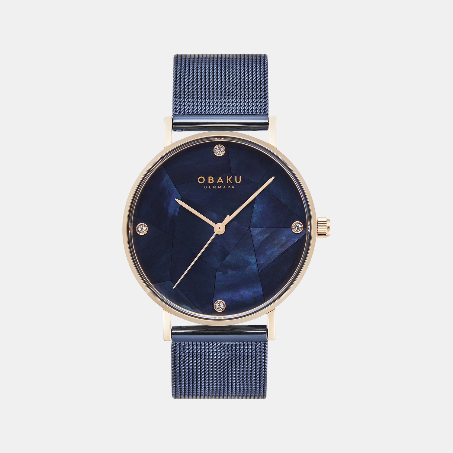 Mosaik Ocean Women Quartz Blue Dial Analog Stainless Steel Watch V268LXVLML