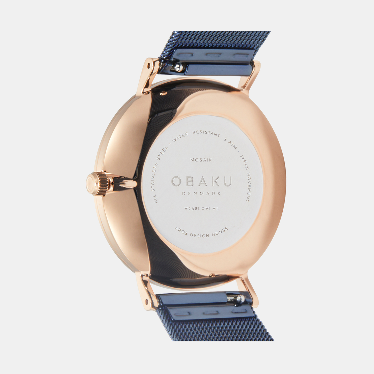 Obaku Stainless Steel Round watch