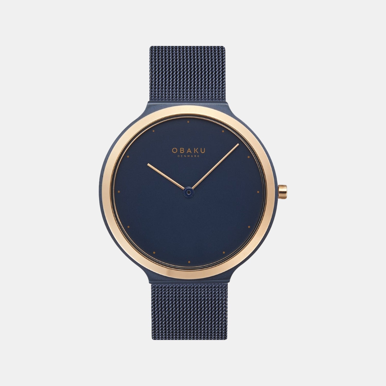 Satin Ocean Men Quartz Blue Dial Analog Mesh Watch V269GXSLML