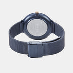 Satin Ocean Men Quartz Blue Dial Analog Mesh Watch V269GXSLML