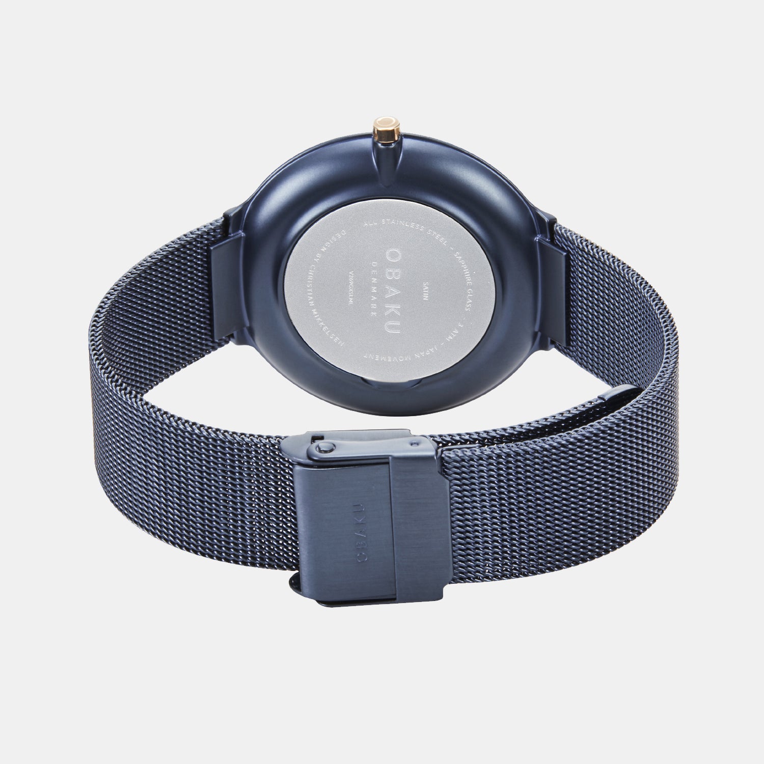 Satin Ocean Men Quartz Blue Dial Analog Mesh Watch V269GXSLML