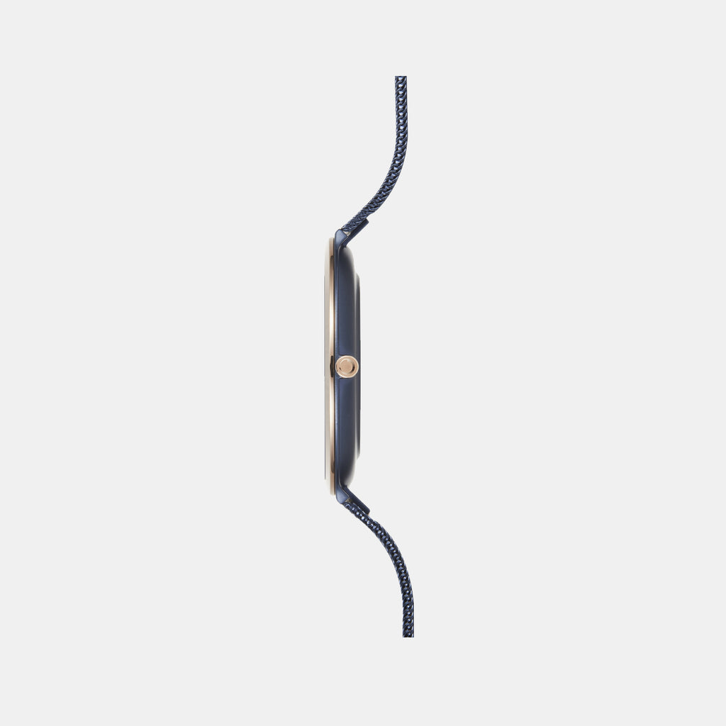 Satin Ocean Men Quartz Blue Dial Analog Mesh Watch V269GXSLML