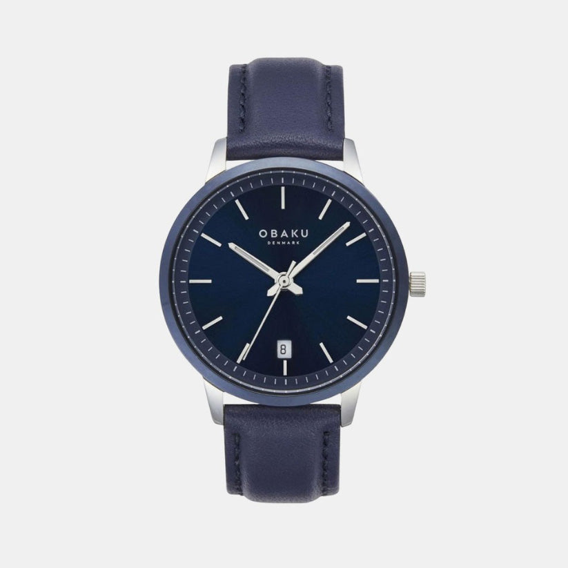Obaku Round Blue Analog watch