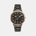 Ild Men Quartz Black Dial Analog Stainless Steel Watch V275GMMBSB