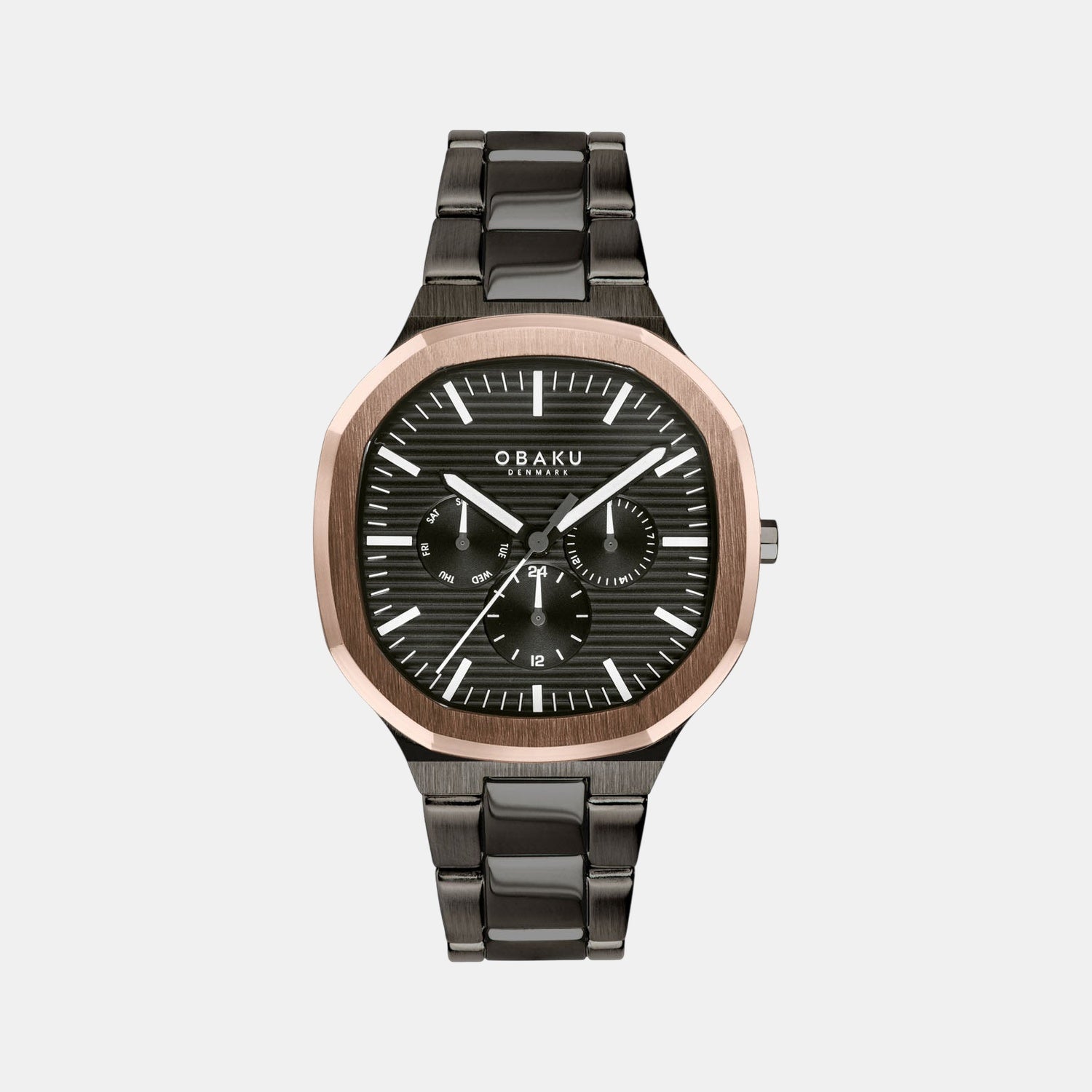 Ild Men Quartz Black Dial Analog Stainless Steel Watch V275GMMBSB