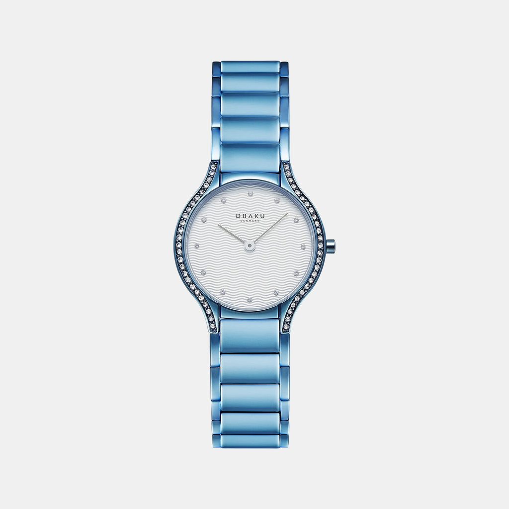 Acacie Women Quartz Silver Dial Analog Stainless Steel Watch V276LERIMA