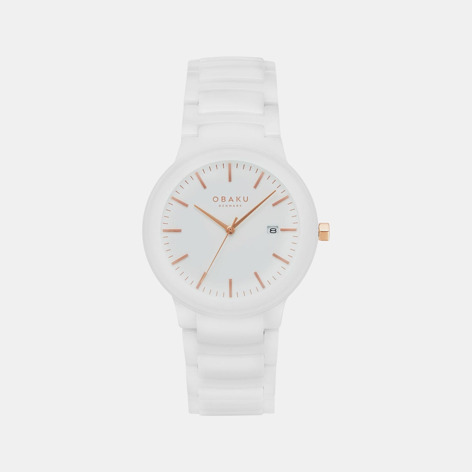 Pil Lille Milk Women Quartz White Dial Analog Ceramic Watch V280LDWWCW