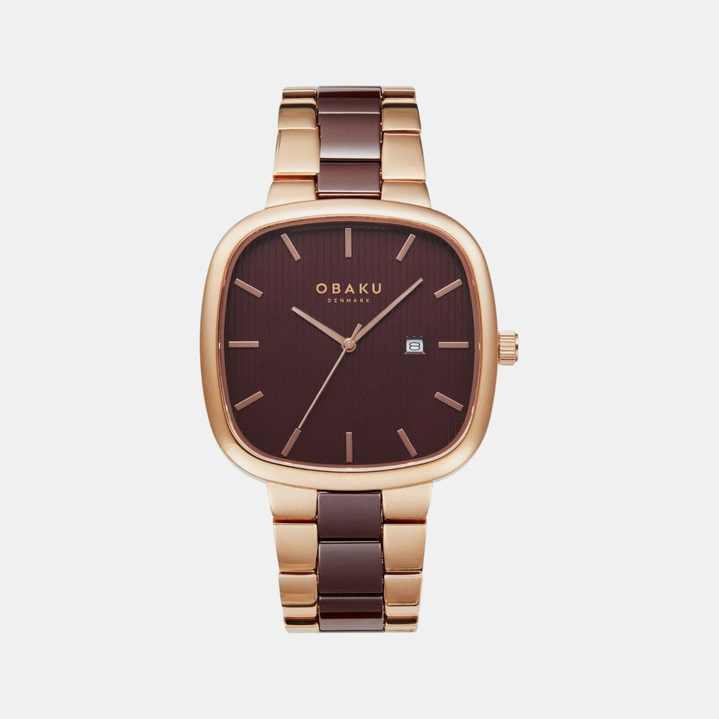 Imian Men Quartz Brown Dial Analog Ceramic Watch V282GDVNCN