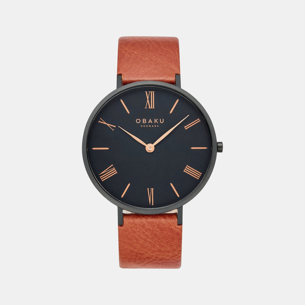 Folie Tan Men Quartz Black Dial Analog Leather Watch V283GXBBRZ