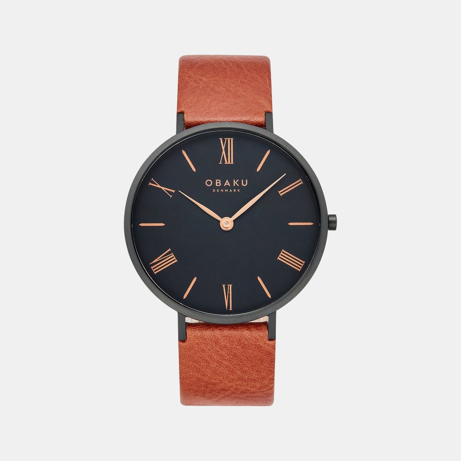 Folie Tan Men Quartz Black Dial Analog Leather Watch V283GXBBRZ