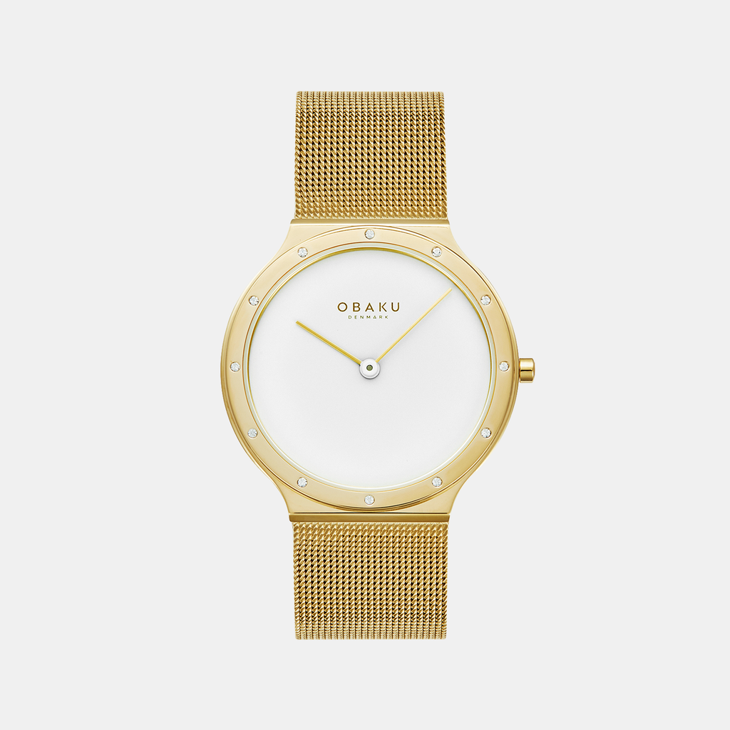 Obaku Round White Analog watch