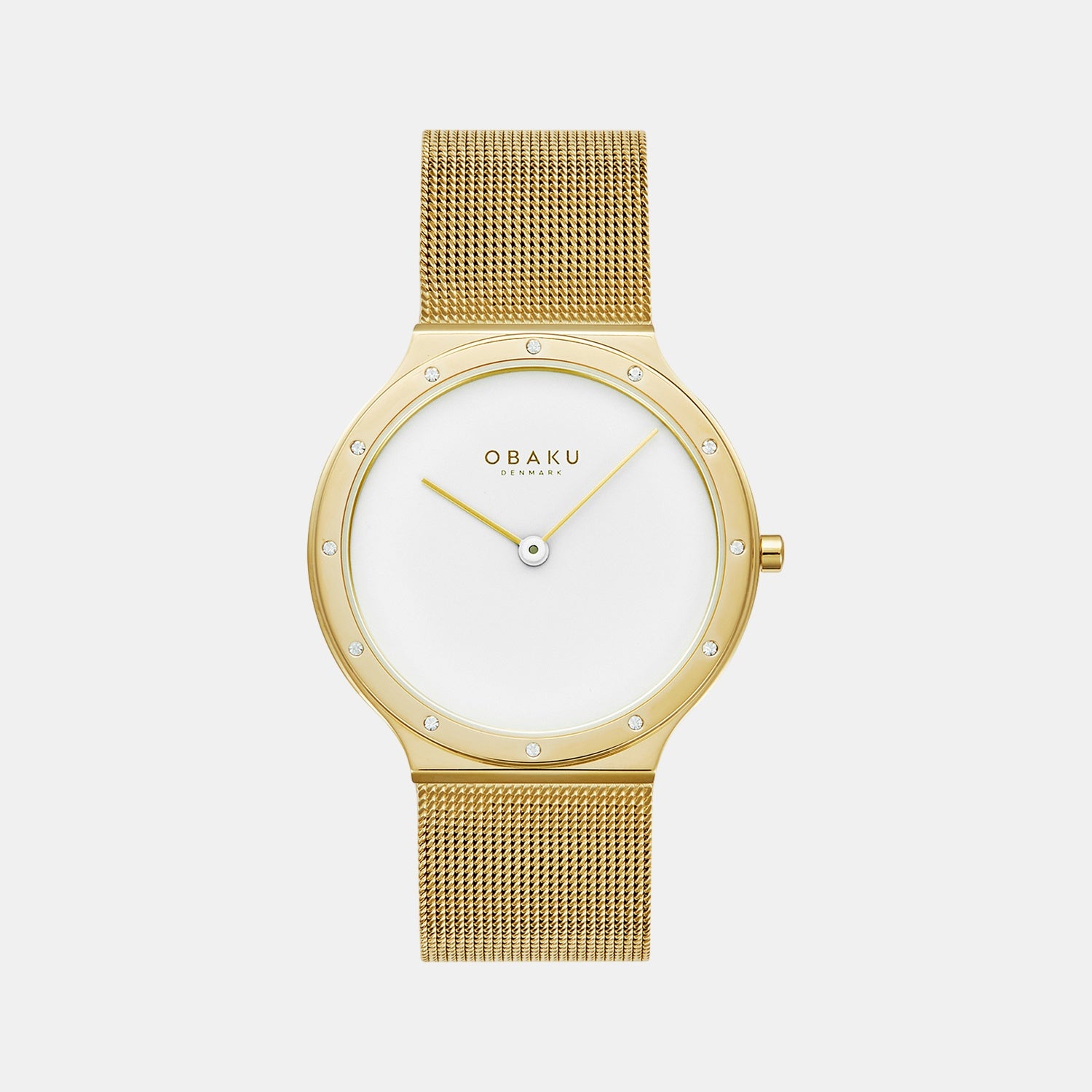 Note Lille Gold Women Quartz White Dial Analog Stainless Steel Watch V285LEGWMG