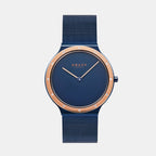 Obaku Round Blue Analog watch